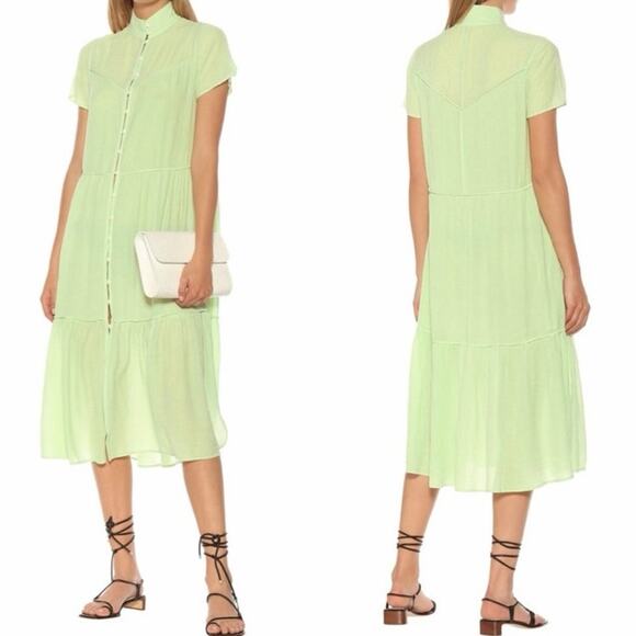 Rag & Bone Libby Tiered Seam Crinkle Dress - Picture 2 of 7